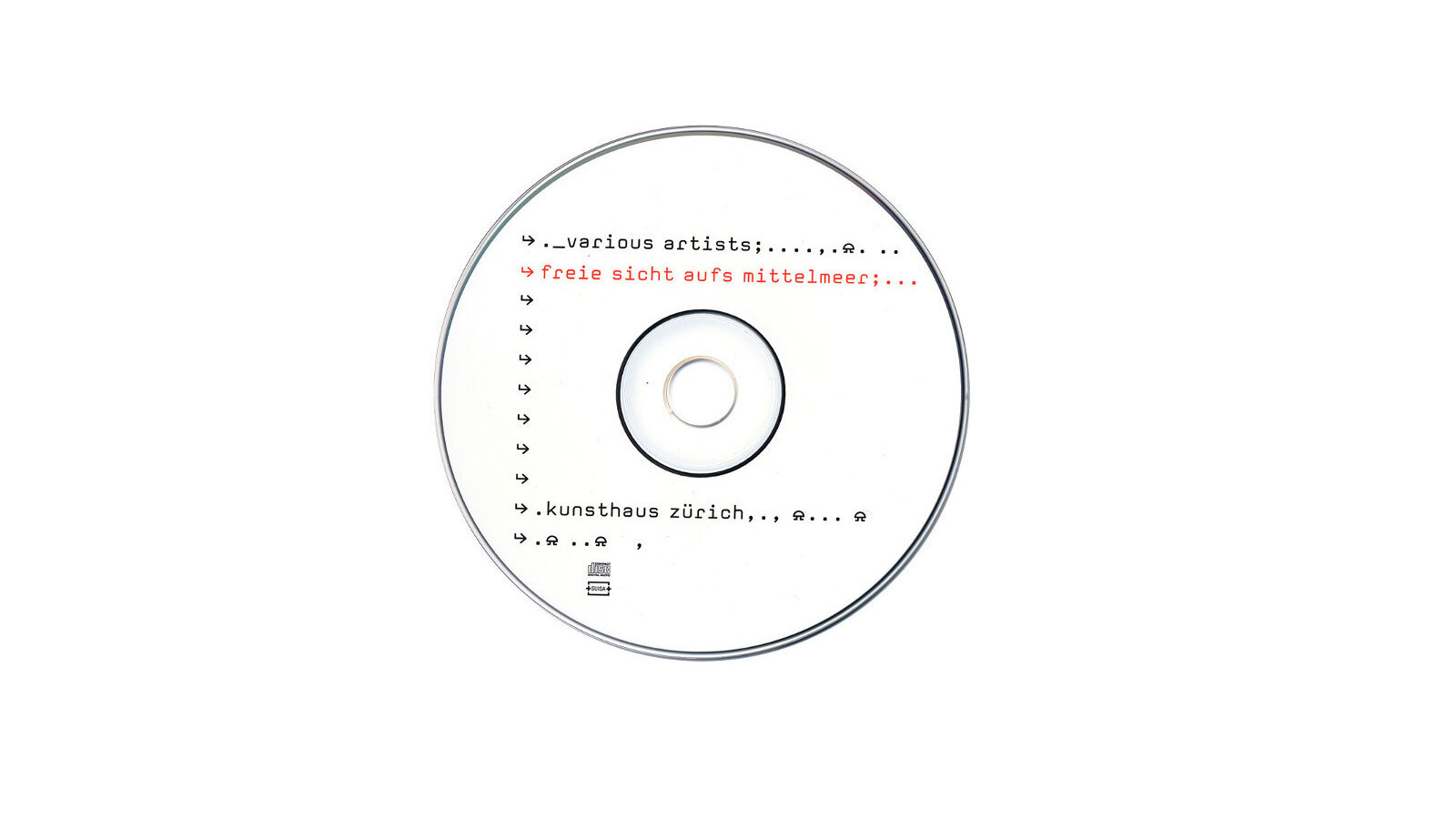 Schumacher Clavadetscher – Audio CD – Freie Sicht Aufs Mittelmeer, Kunsthaus Zürich